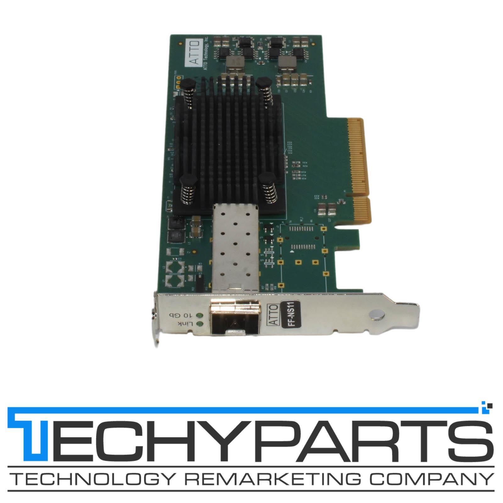 ATTO FF-NS11 FastFrame NS11 1-Port 10GbE SFP+ PCIe 2.0 NIC FFRM-NS11-000 SFF