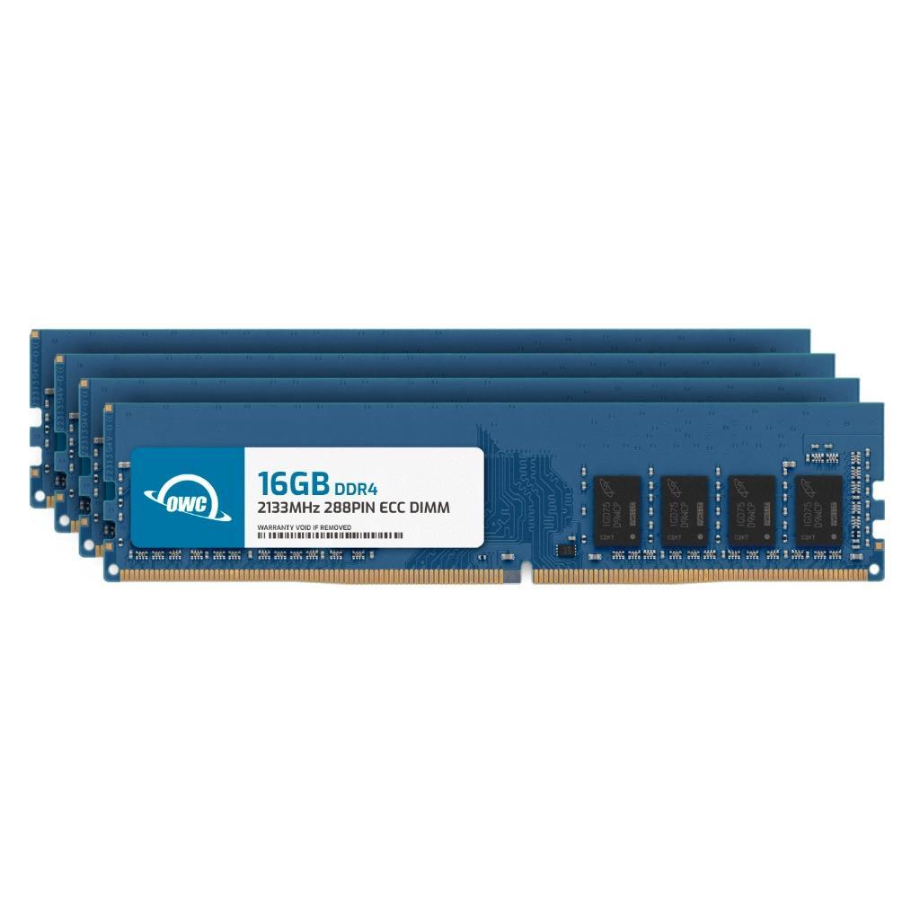 OWC 64GB (4x16GB) DDR4 2133MHz 2Rx8 ECC Unbuffered UDIMM 288pin Memory RAM