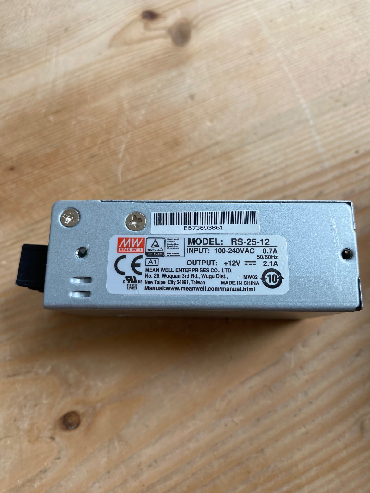 MW Switching Power Supply RS-25-12