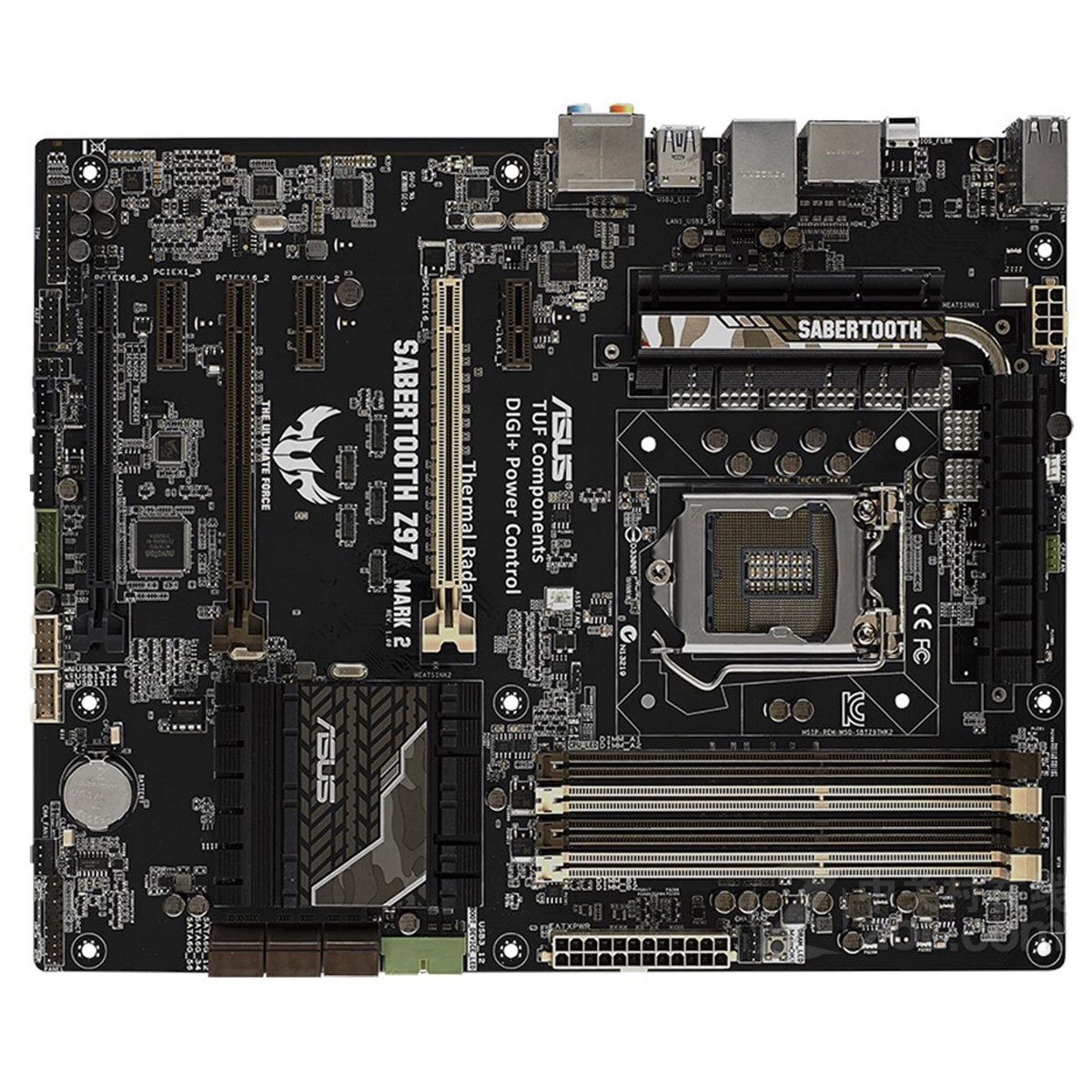 ASUS SABERTOOTH Z97 MARK 2 LGA1150 Motehrboard DDR3 RAM 3.0+HDMI DP PCIe3.0 USB3