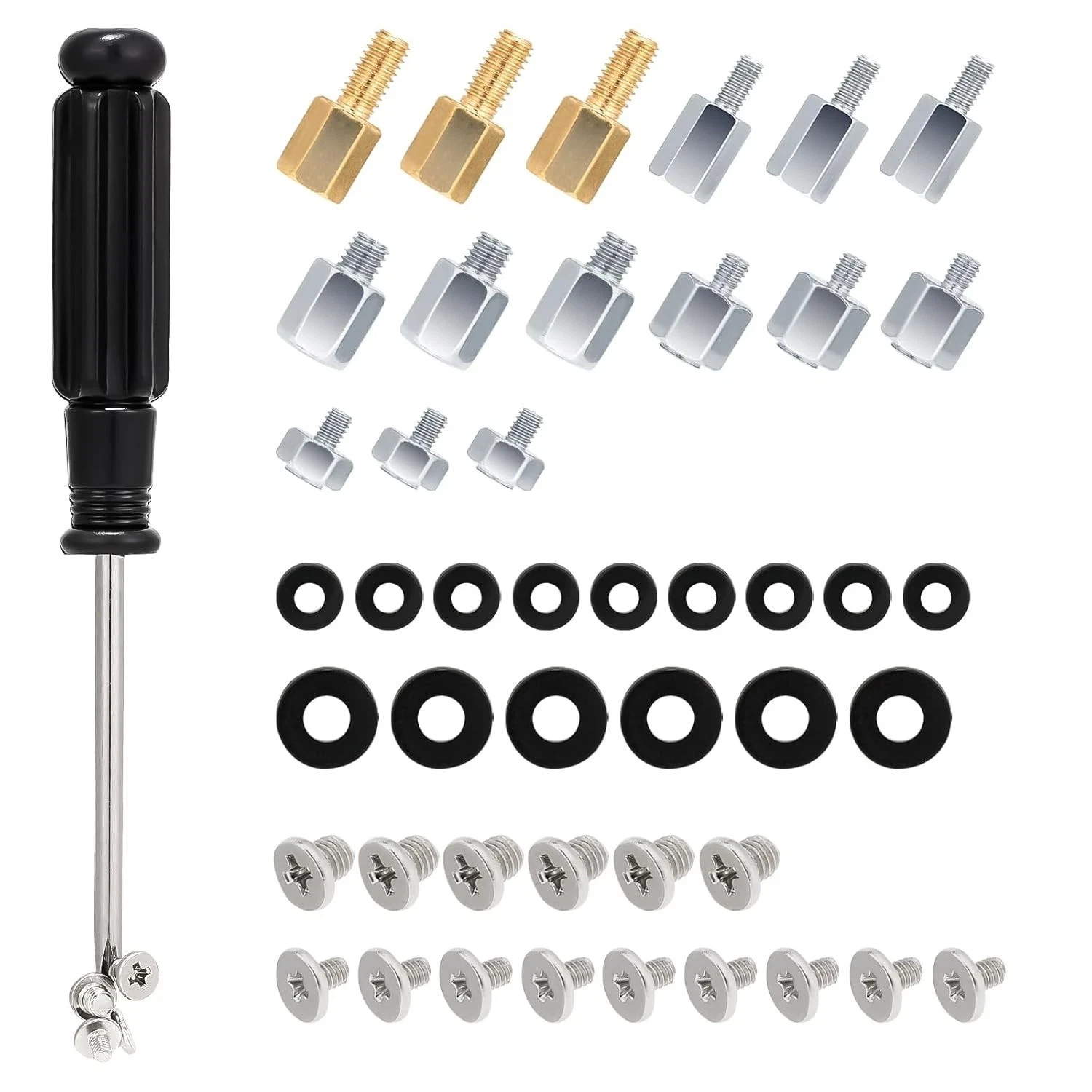 46 PCS M.2 NVMe SSD Mounting Screws Kit for Asus Gigabyte ASRock MSI Dell.