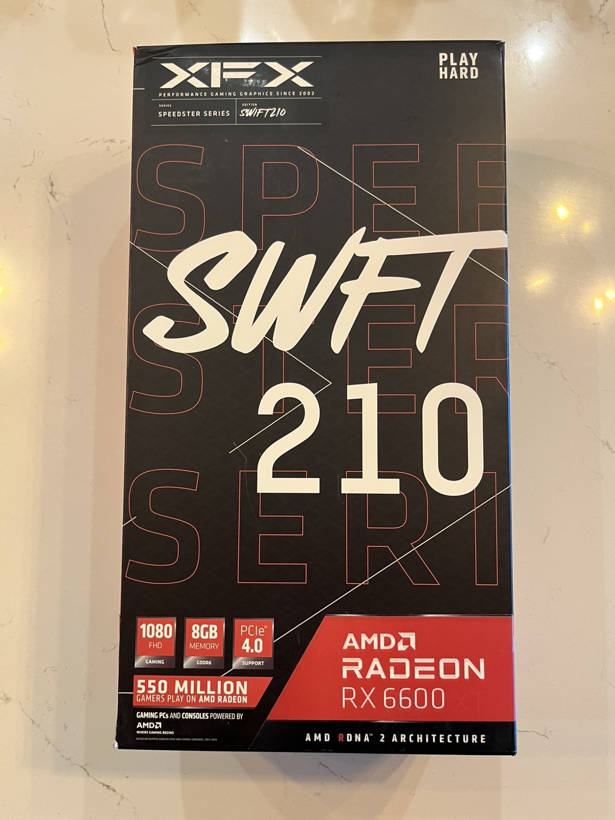 Gaming Graphics Card XFX SWFT 210 AMD Radeon RX 6600 8GB GDDR6