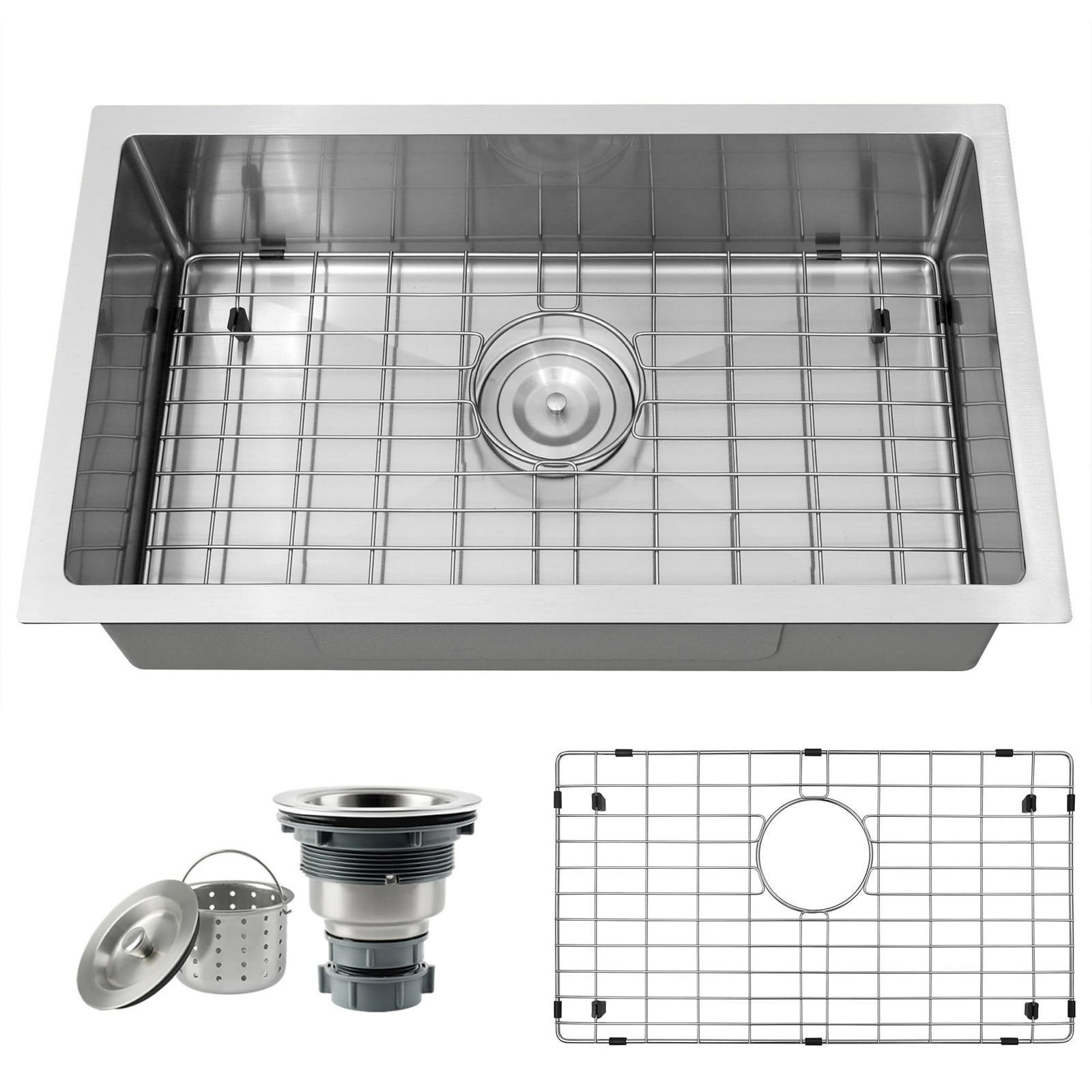 RV Kitchen Sink 25 X 15 inch,Undermount Kitchen Sink with 7 inch Depth,Stainl…