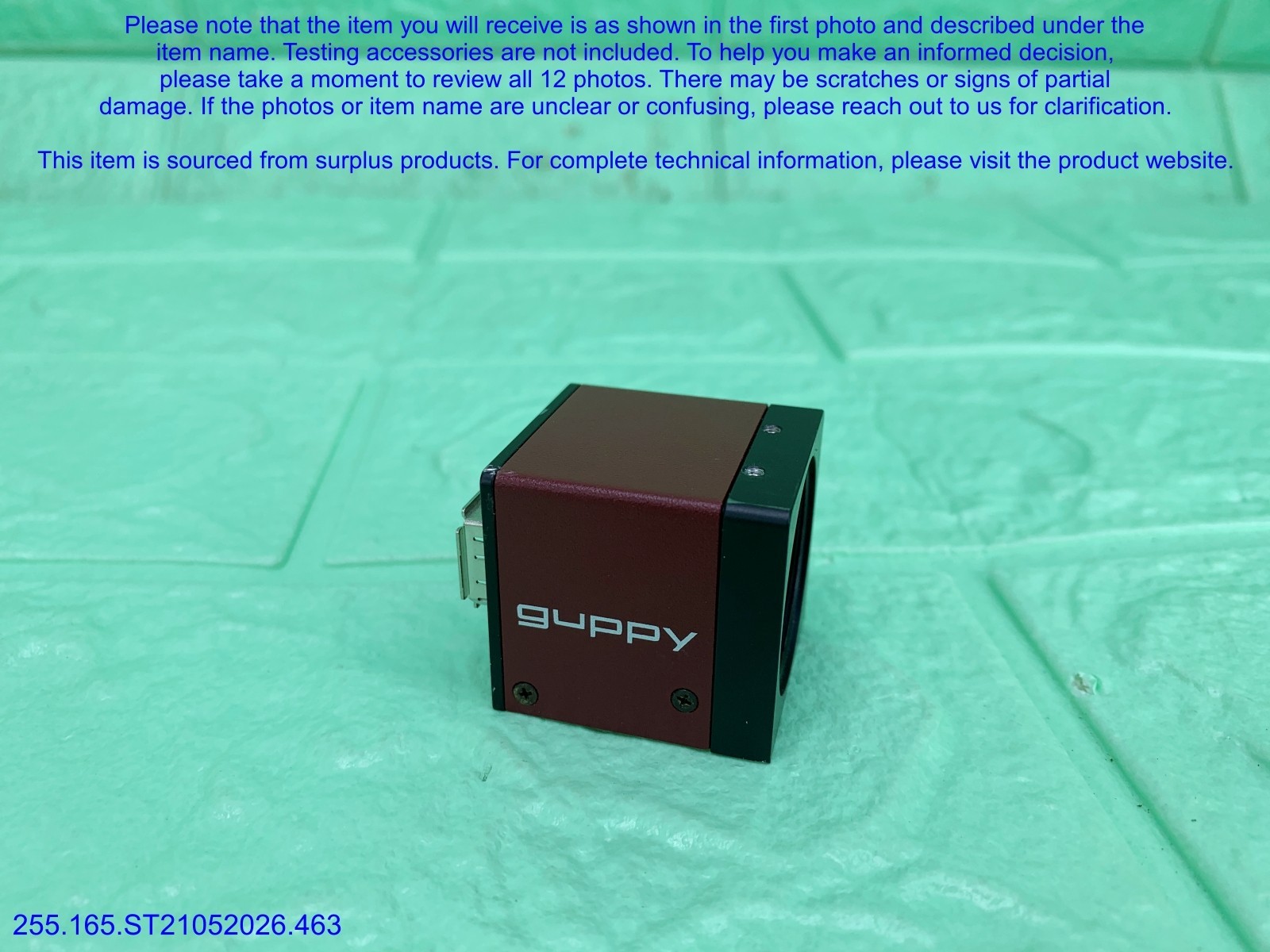 ALLIED GF 046B ASG Industrial Camera as in photos, sn:9209, Promotion