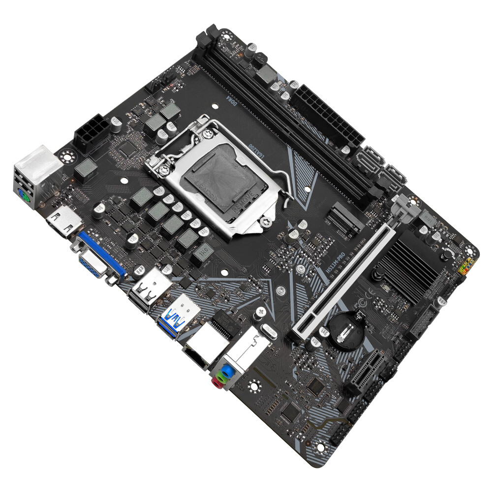LGA 1200 Motherboard DDR4 RAM H511M PRO Intel H470 Chipset HDMI & VGA NVMe M.2