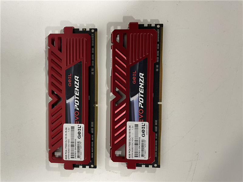 GeIL EVO Potenza 16GB DDR4 2133MHz Gaming RAM Lot of 2 Tested