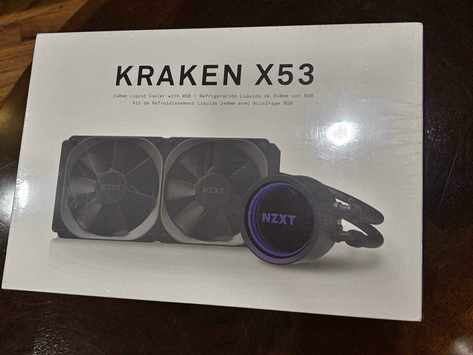 New Unopened Box Kraken X53 240mm Liquid Cooler With RGB