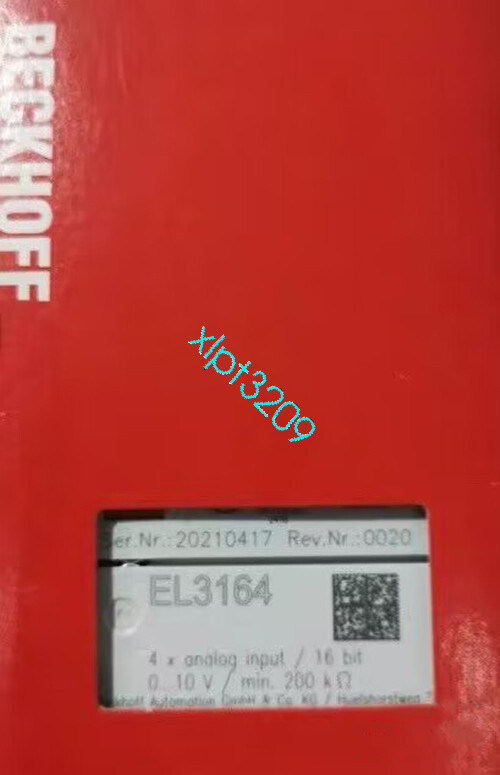 1PCS Beckhoff EL3164 Module Brand New FedEx or DHL