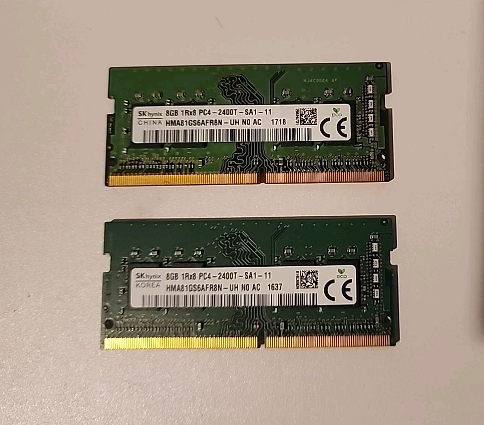 16GB (2x8GB) DDR4 2400MHz SO-DIMM Laptop RAM PC4-19200 SK Hynix Memory Upgrade