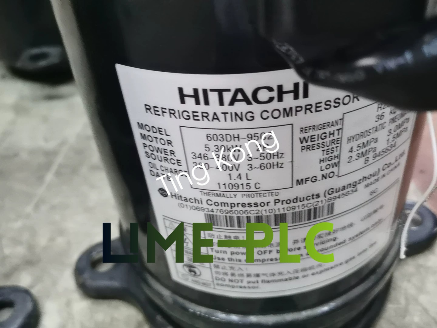 1PCS 603DH-95C2 HITACHI Compressor new via FedEx or DHL