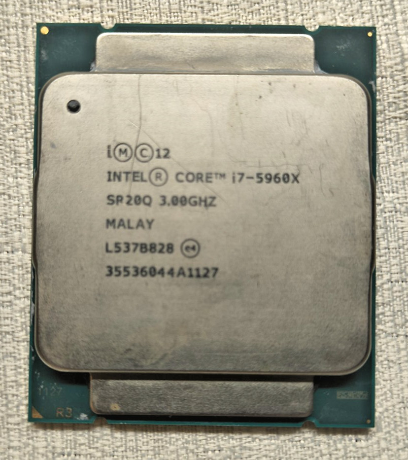 Intel Core i7-5960X Extreme Edition Haswell E Processor 3.0GHz 0GT/s 20MB LGA