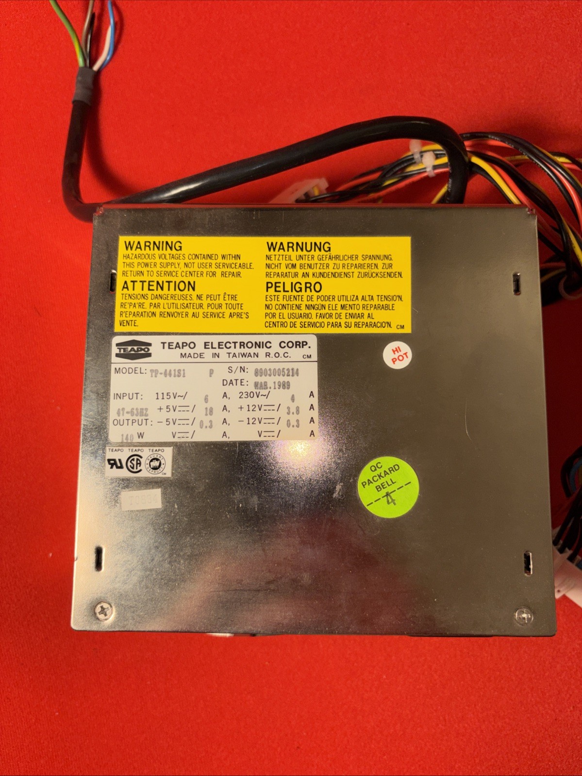 TEAPO TP-441S1 Power Supply 140W PSU
