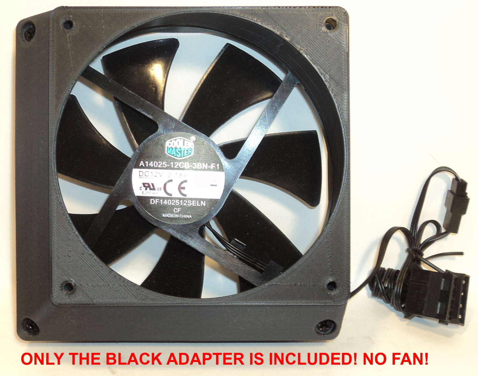 140mm to 120mm CORNER ALIGNED OFFSET FAN Adapter Converter change PC Modding Mod
