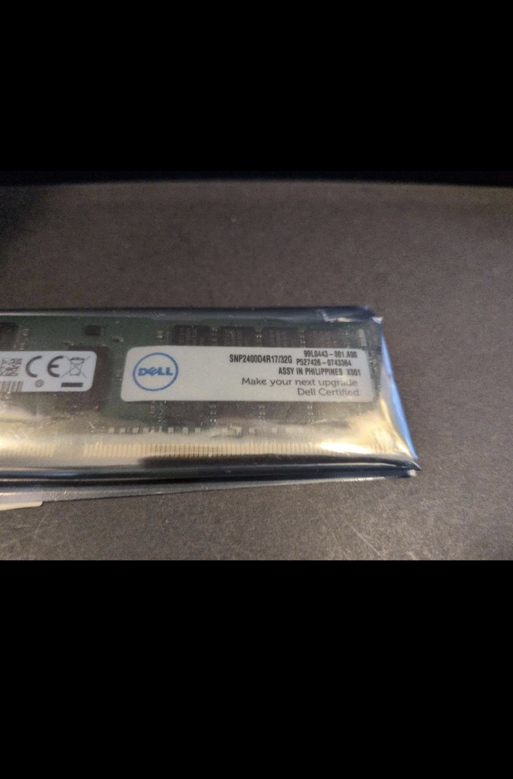 Samsung 32GB (1x32GB) RAM DDR4 2400MHz Server RAM Dell snp2400d4r17/32g