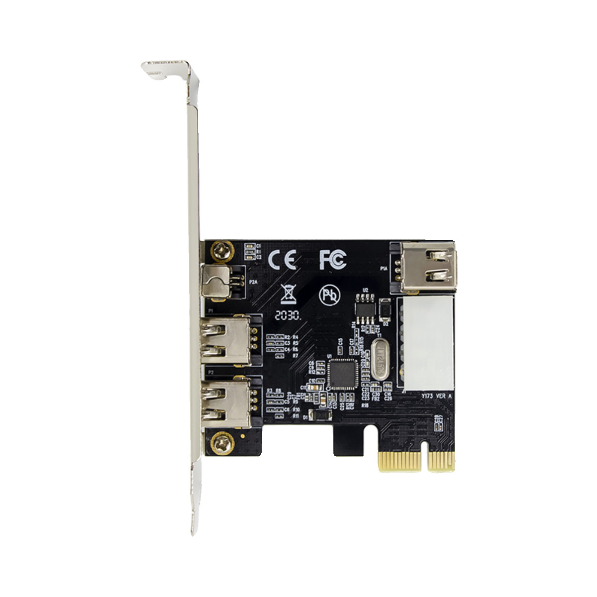 PCIe x1 to 2x 6Pin 1394A + 1x 4Pin 1394A DV Video Capture Card Expansion Card