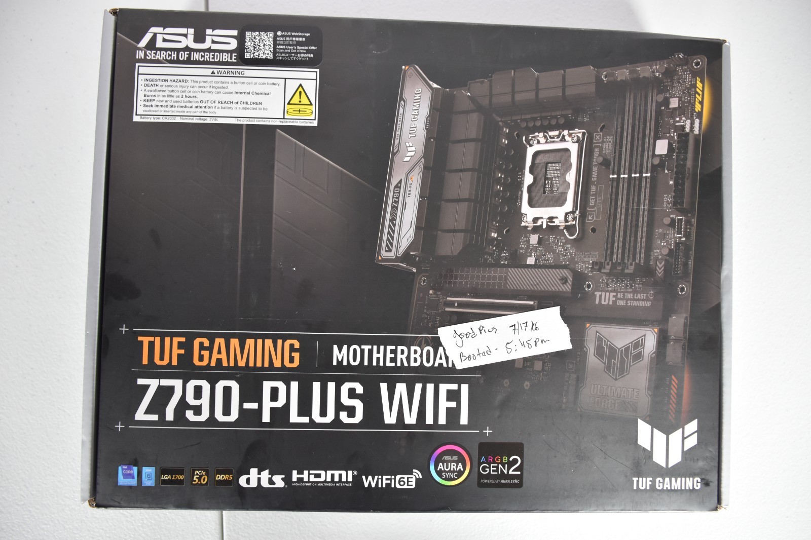 ASUS TUF Z790-PLUS WiFi LGA1700 ATX DDR5 Motherboard – Tested POST BIOS