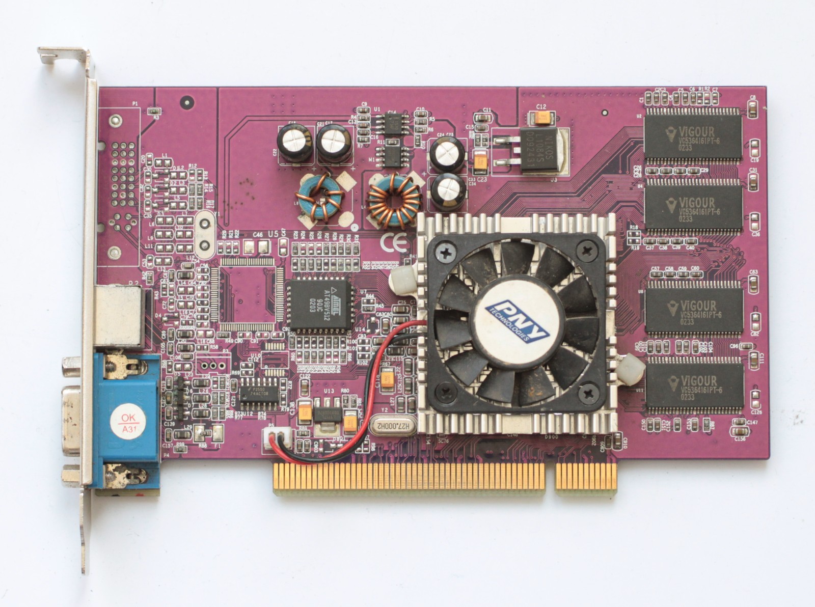 PCI Videocard – PNY GF4MX420PCI – NVIDIA GeForce4 MX 420 – AS-IS