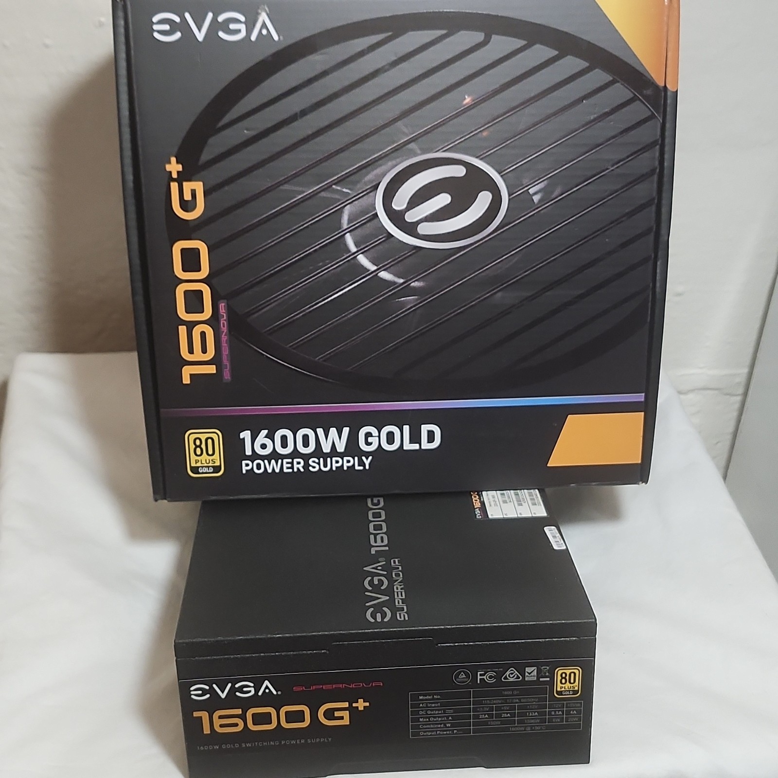 EVGA SuperNOVA 1600 G+ 1600W 80+ Gold Modular ATX12V/EPS12V PSU Black