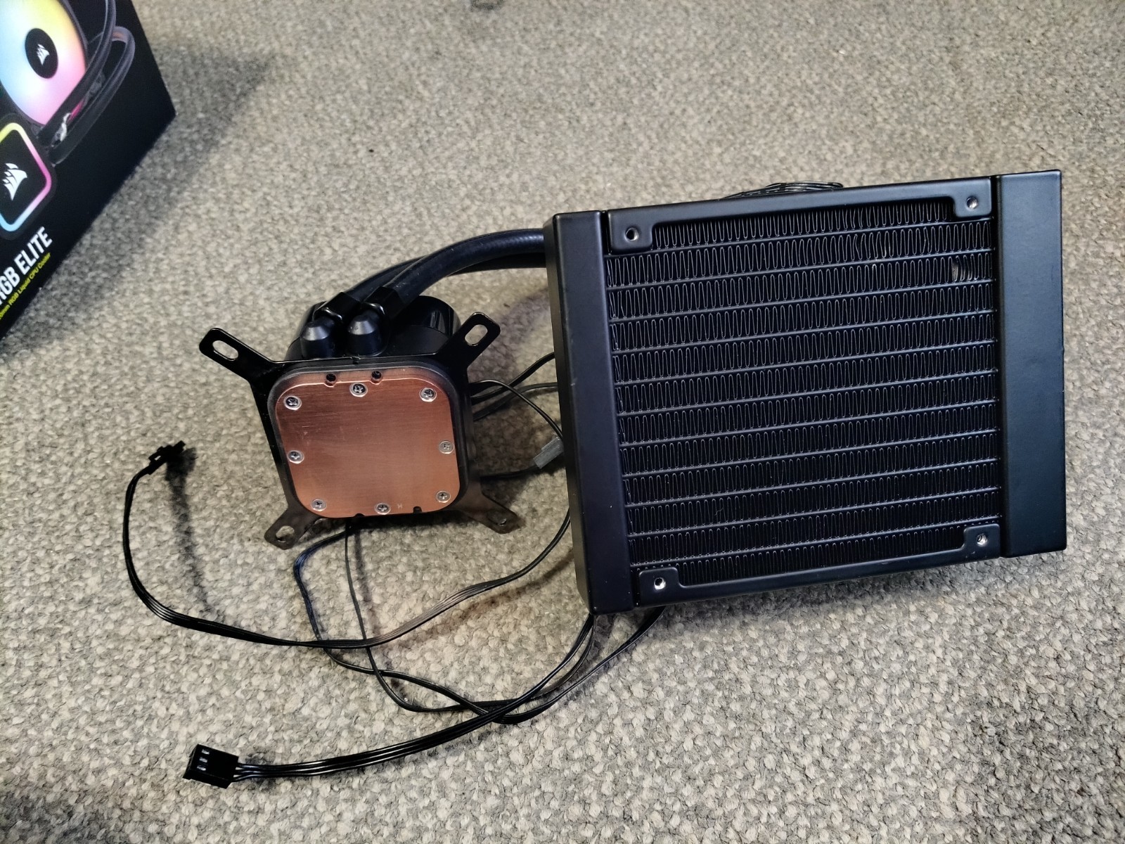 Corsair iCUE H60x RGB ELITE 120mm Black AIO Liquid CPU Cooler – AM4 AM5 LGA 115x