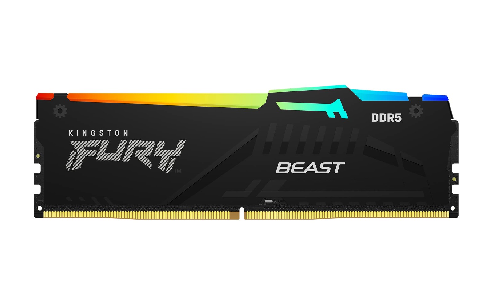 Kingston FURY Beast RGB 16GB 5200MT/s DDR5 CL40 DIMM (2x8GB), Black