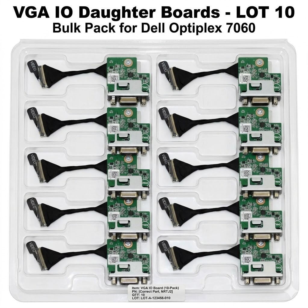 LOT 10 Dell VGA Interface Adapter Cable N8RCT 3060 5060 7060 5070 7070 SFF GW0RH