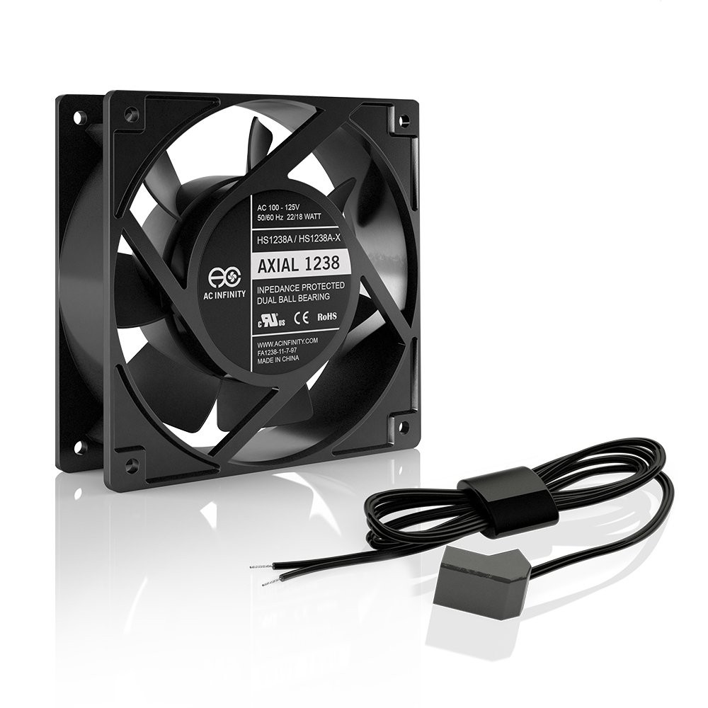 AXIAL 1238W, Muffin Fan, 120V AC 120mm x 38mm High Speed, for DIY Cooling Ven…