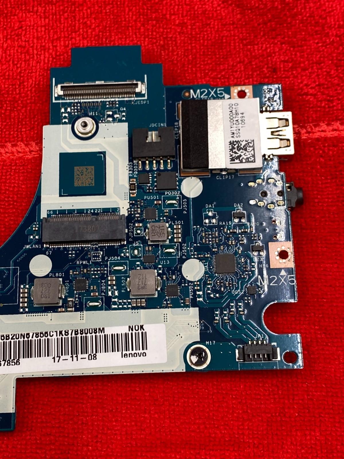 OEM LENOVO YOGA 720-15IKB LAPTOP MOTHERBOARD i7-7700HQ 8GB RAM ONBOARD GTX 1050