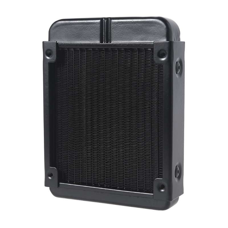 DIY Liquid Cooling System High-Density Fins 18 Row Aluminum Tubes Radiator 120mm