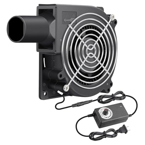 120mm x 32mm Dual Ball Blower Fan 12V with 110v – 240v AC Plug 12032 110V-240V