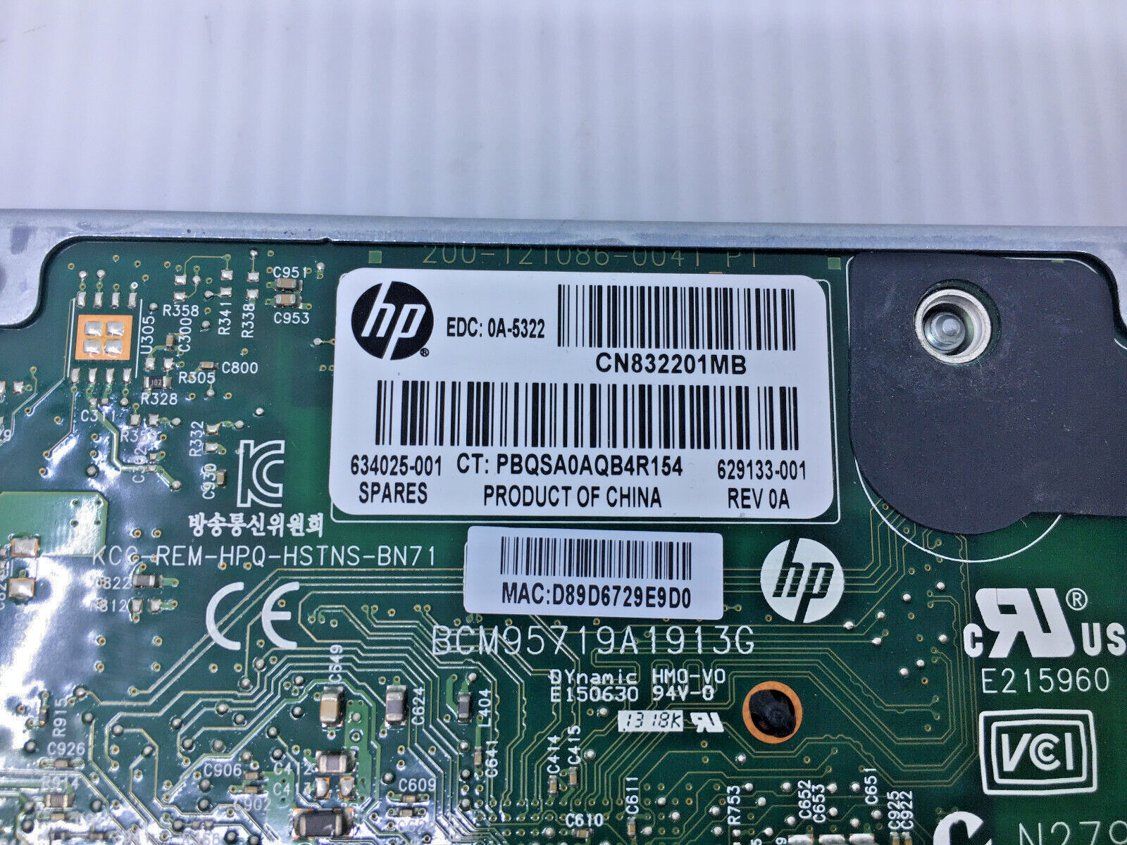 Lot of 4 HP Ethernet 1Gb 4-Port 331FLR Adapter 629133-002 629133-001