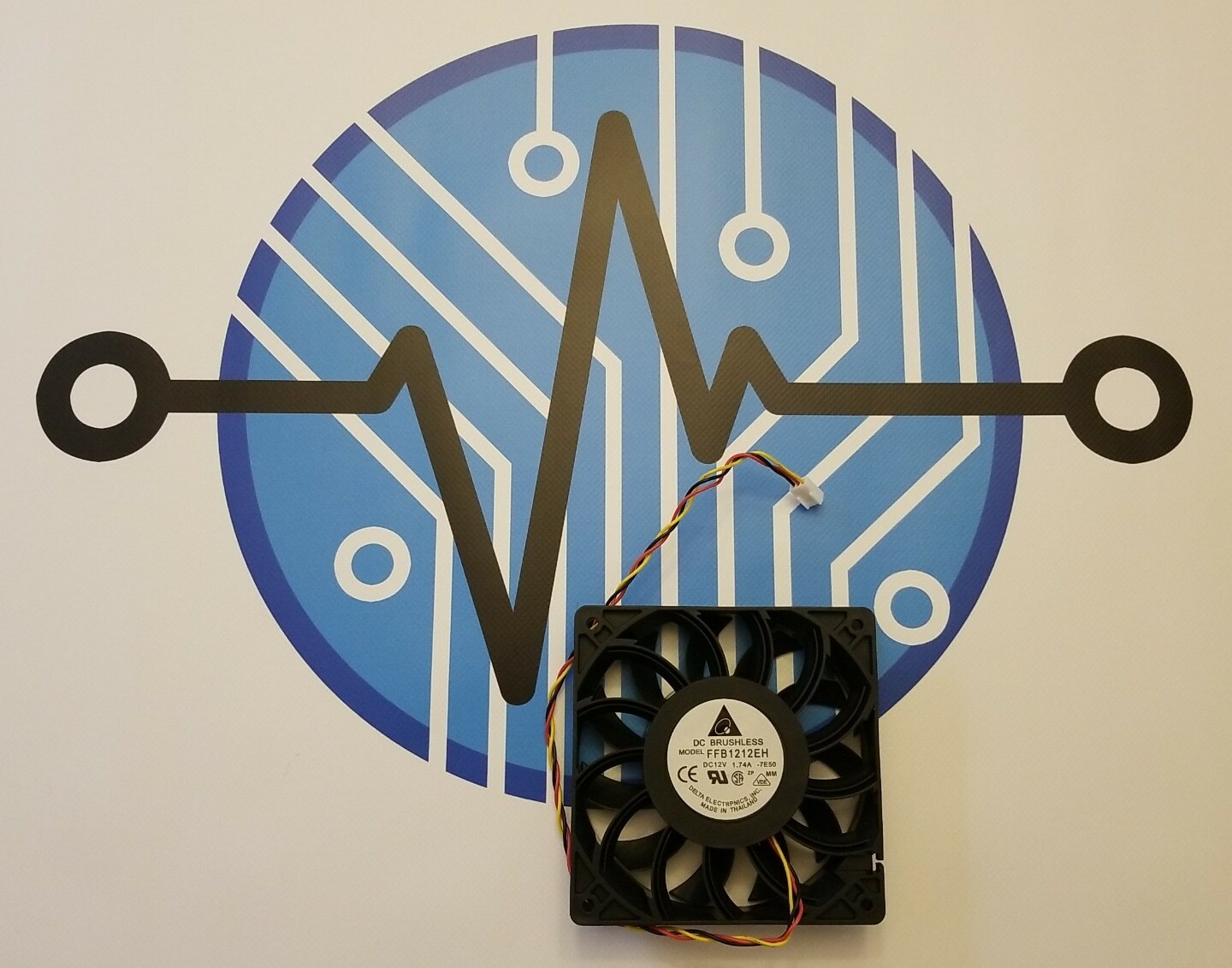 Delta 3-PIN FFB1212EH 120mm x 25mm Extreme High Airflow Fan 150 CFM DC12V 1.74A