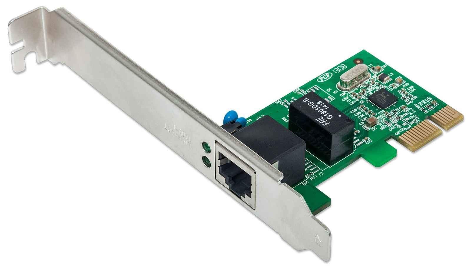 Intellinet Gigabit PCI Express Network Card, 10/100/1000 Mbps PCI Express RJ45 E