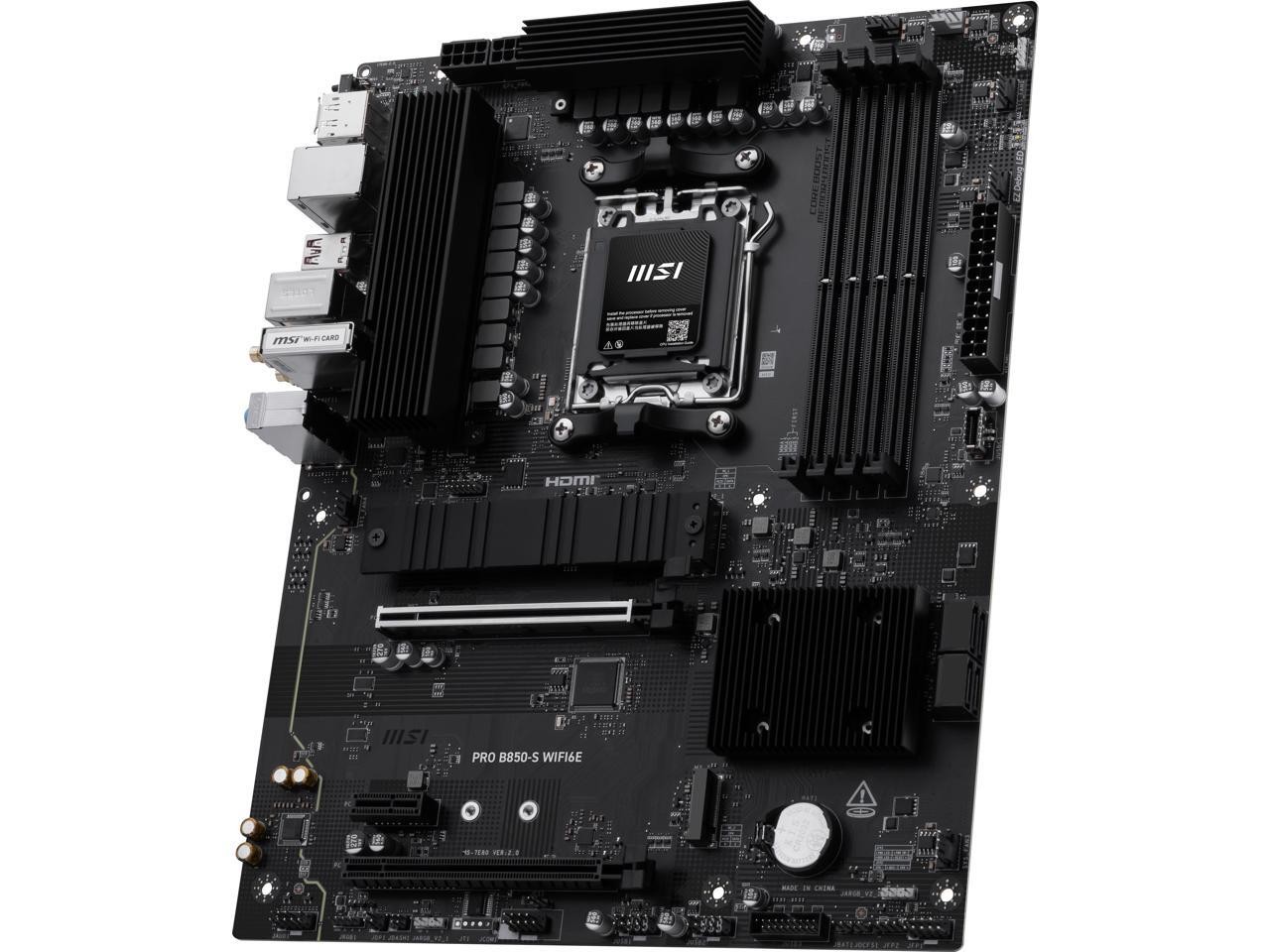 MSI PRO B850-S WIFI6E AM5 AMD B850 SATA 6Gb/s 5G Network Wi-Fi7 DDR5 Motherboard