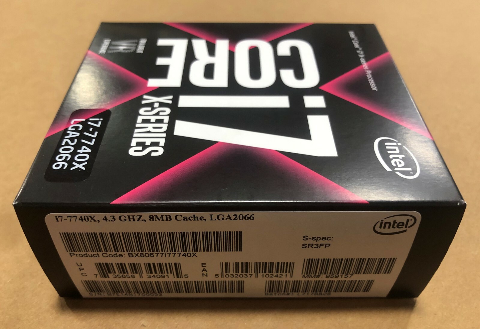 Intel BX80677I77740X SR3FP Core i7-7740X X-series Processor 8M Cache 4.50GHz NEW