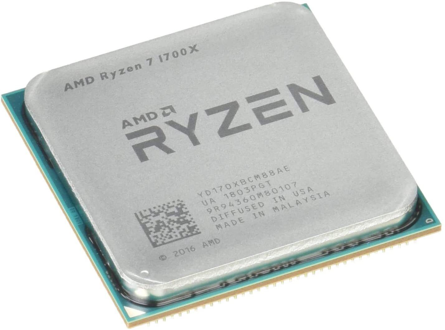 AMD Ryzen R7 1700X 3.4GHz 8-Core 16T Processor Socket AM4 CPU 95W