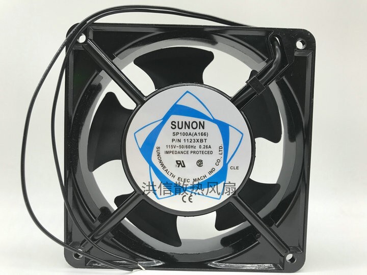 SUNON 12038 SP100A(A166) 1123XBT 115V 0.26A 12CM 120mm cooling fan