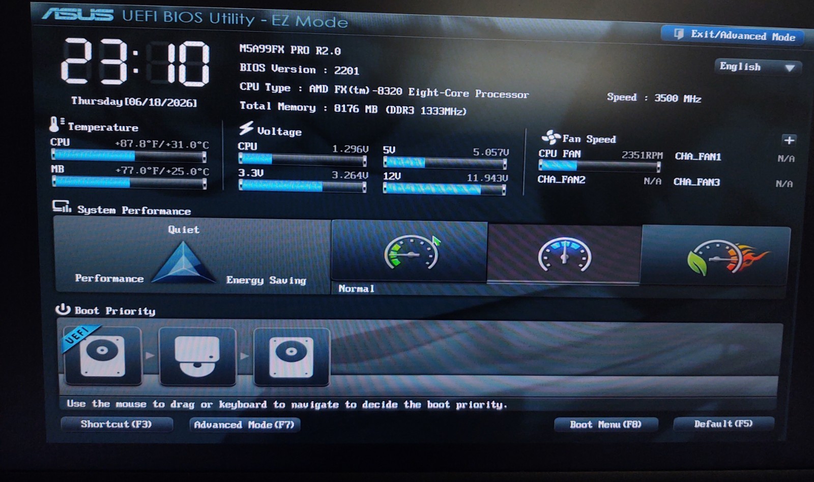ASUS M5A99FX PRO R2.0 Motherboard + AMD FX-8320 + 8GB RAM – FAST SHIPPING