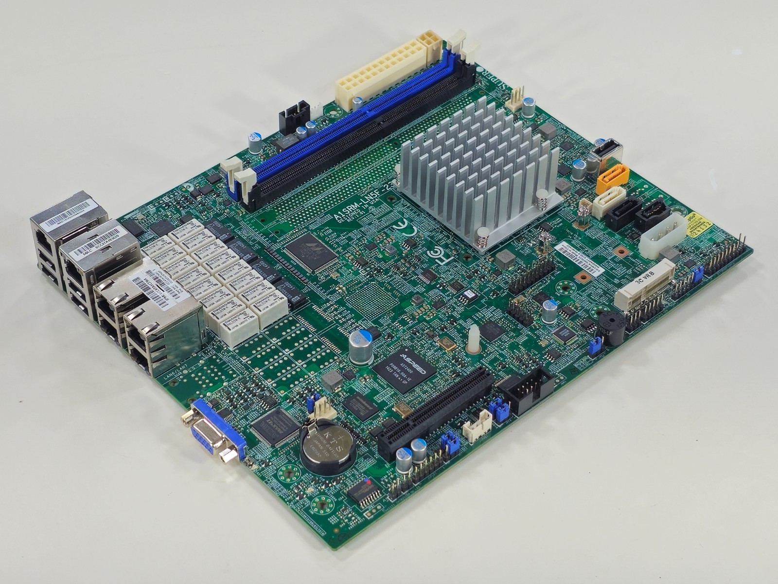 Supermicro A1SRM-LN5F-2358 DDR3 Micro ATX Motherboard with Intel Atom C2358 CPU