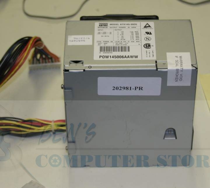 ASTEC ATX-145-3505 145W ATX 20 Pin Power Supply