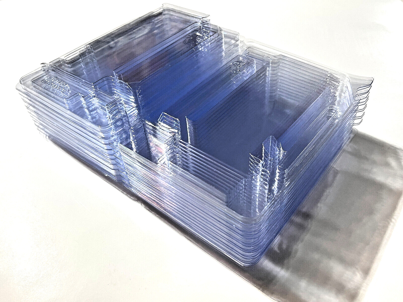 LOT OF 50 CLEAR PLASTIC CLAMSHELL CASES FOR HBA RAID NETWORK CARDS USA STOCK