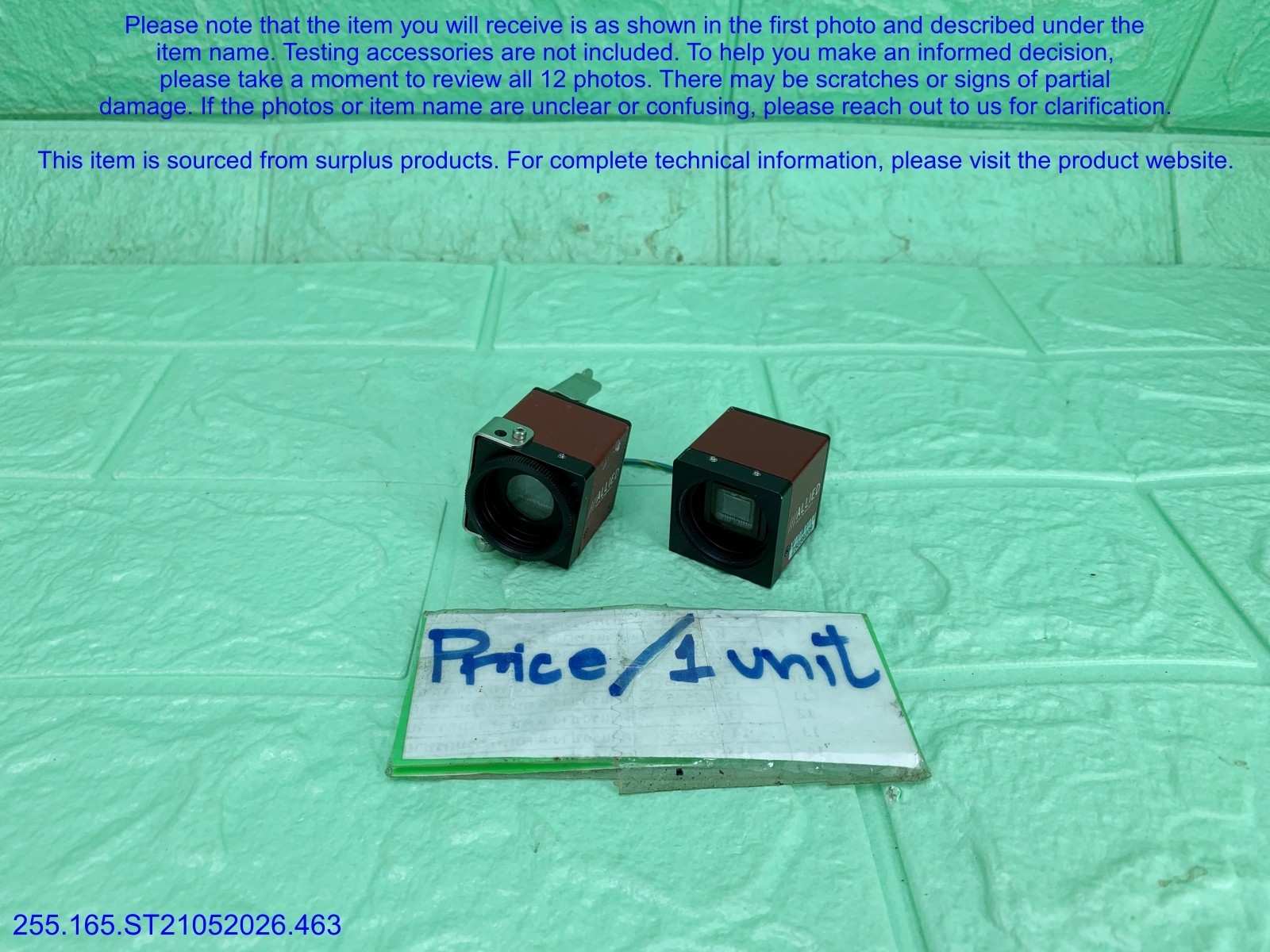 ALLIED GF 046B ASG Industrial Camera as in photos, sn:9209, Promotion