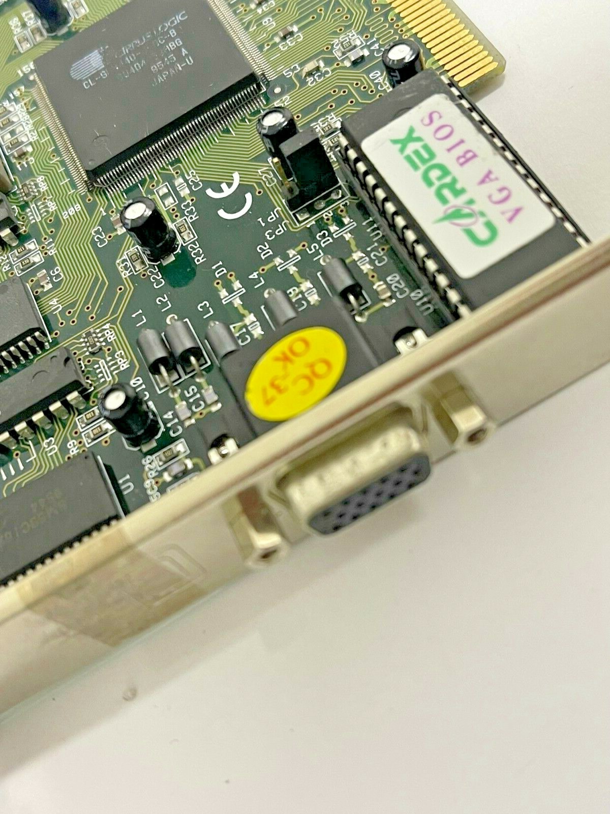 RARE VINTAGE CARDEX CIRRUS LOGIC PCI VGA CARD FCC ICUVGA-GW508 PN 9408-20 MXB32
