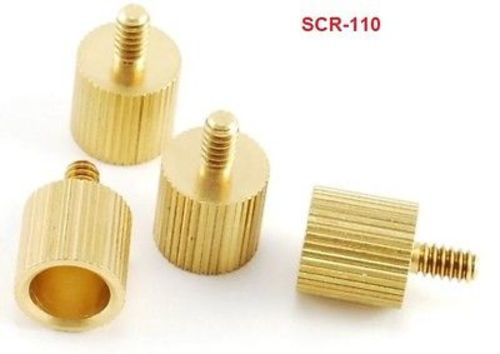 Brass Speed Thumb Screws for PC Case (4-Pack), CablesOnline SCR-110-4