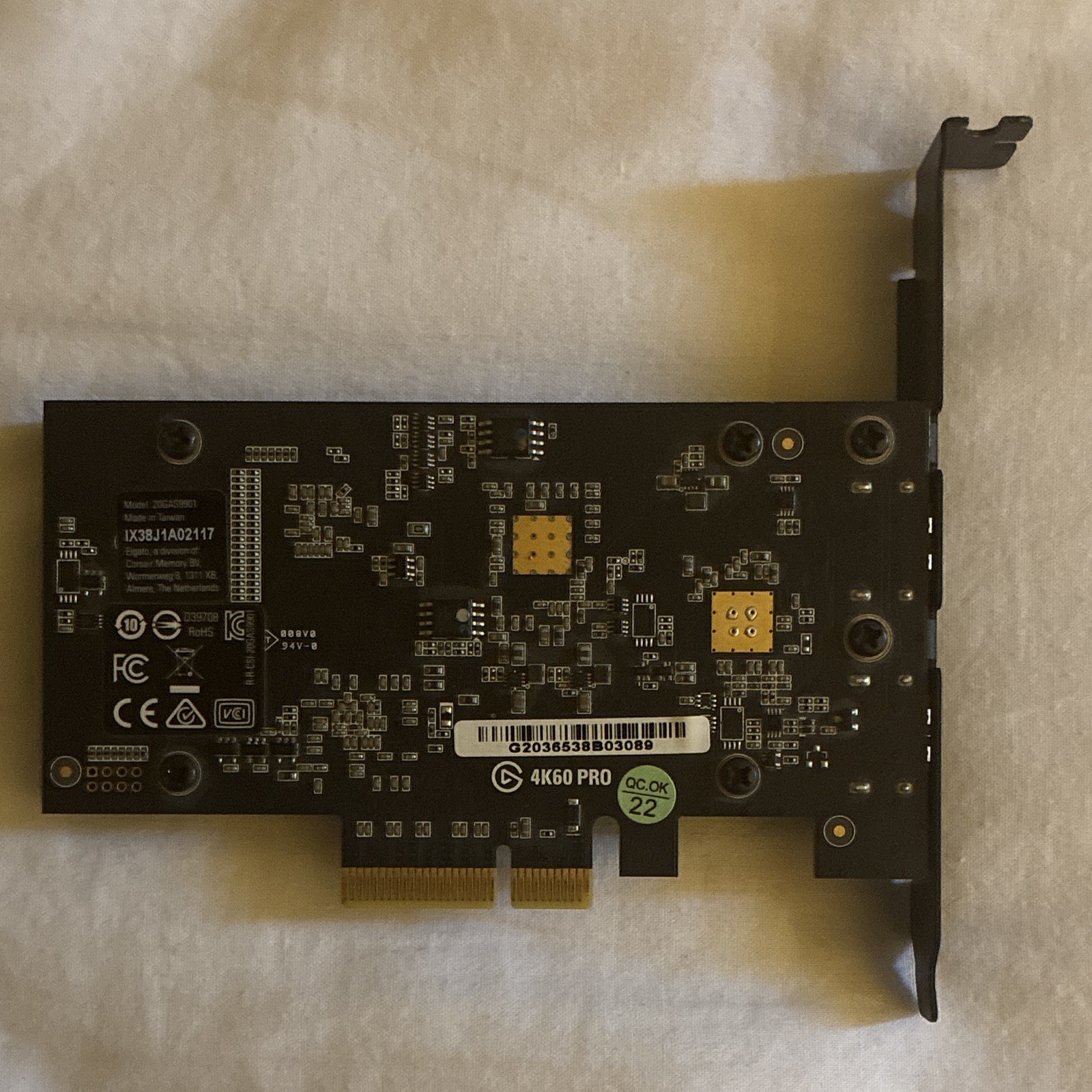 Elgato 4K60 Pro PCIe Video Capture Expansion Card 4K HDMI In/Out 2-Port