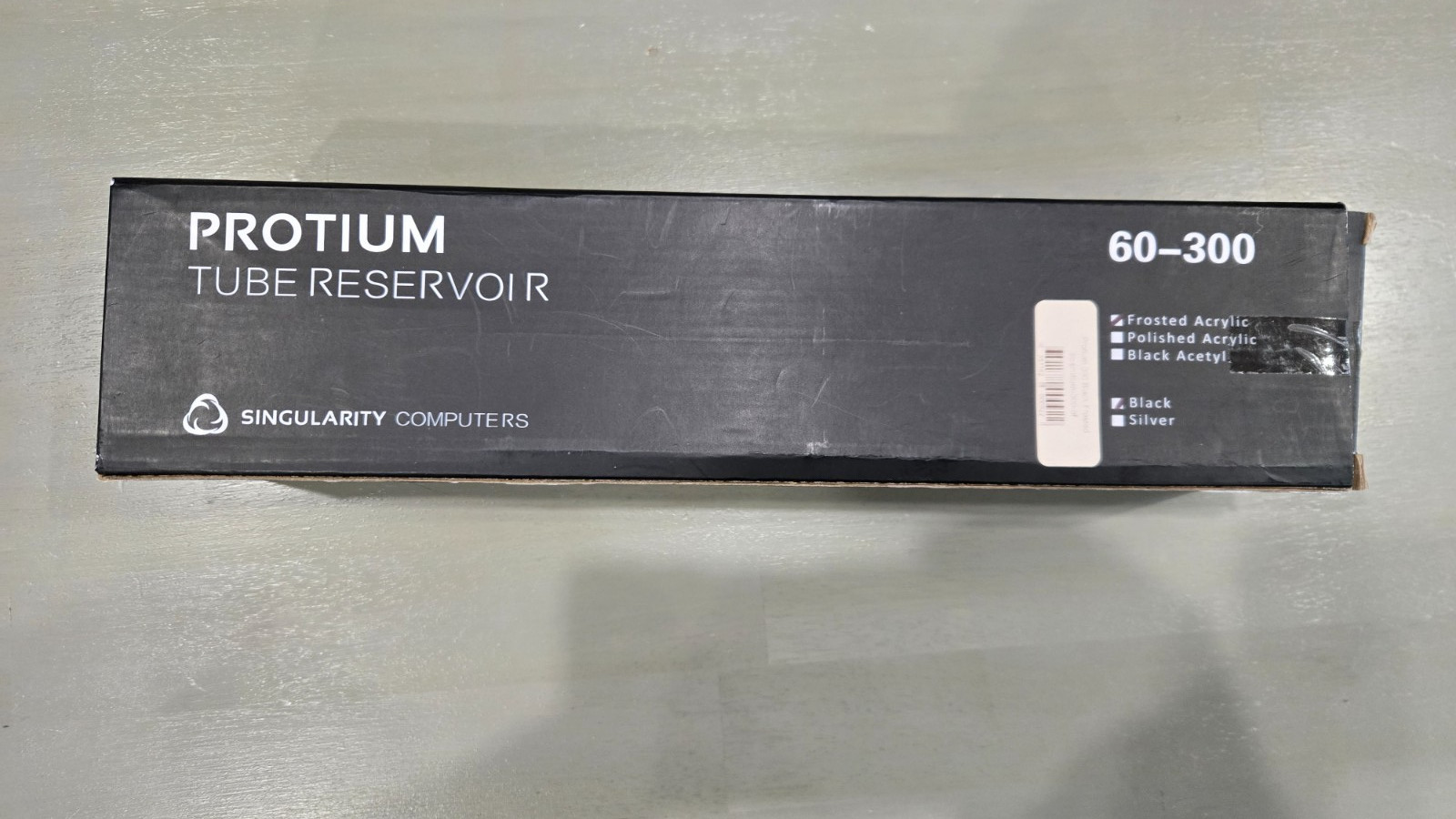 Singularity Computers Protium Reservoir 300mm Black Acetyl