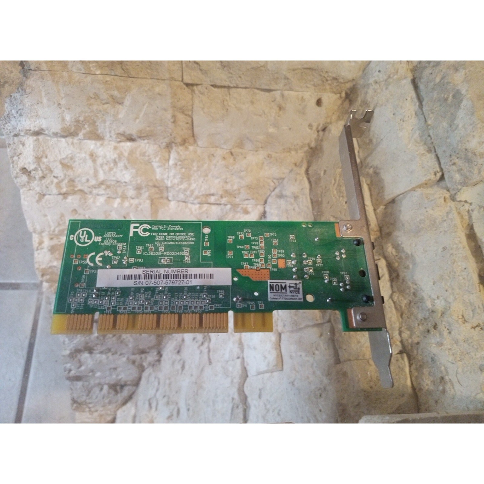 Conexant RD02-D490-009 Dual 56K Data Fax Ports PCI Modem Card RD02-D490 Phone