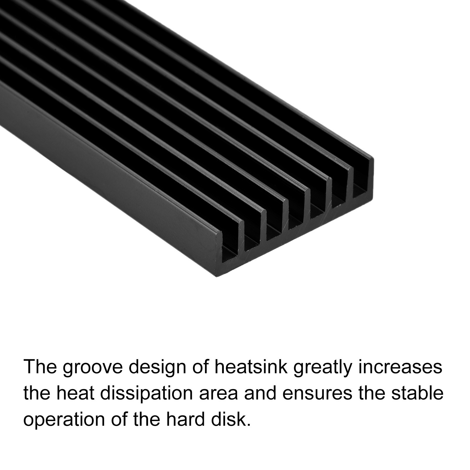 2PCS M.2 22110 Nvme SSD Heatsink Cooler with Thermal Pad Alloy Aluminum Black