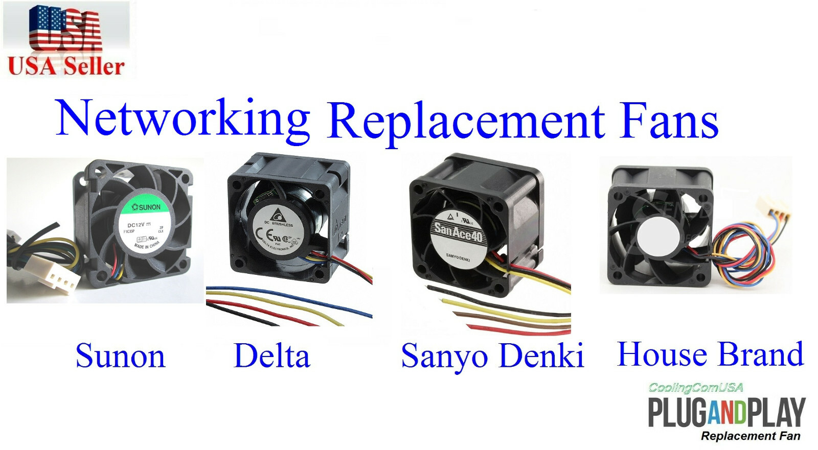 2x New replacement fans for Juniper Networks EX2300-48P EX2300-24P Fans