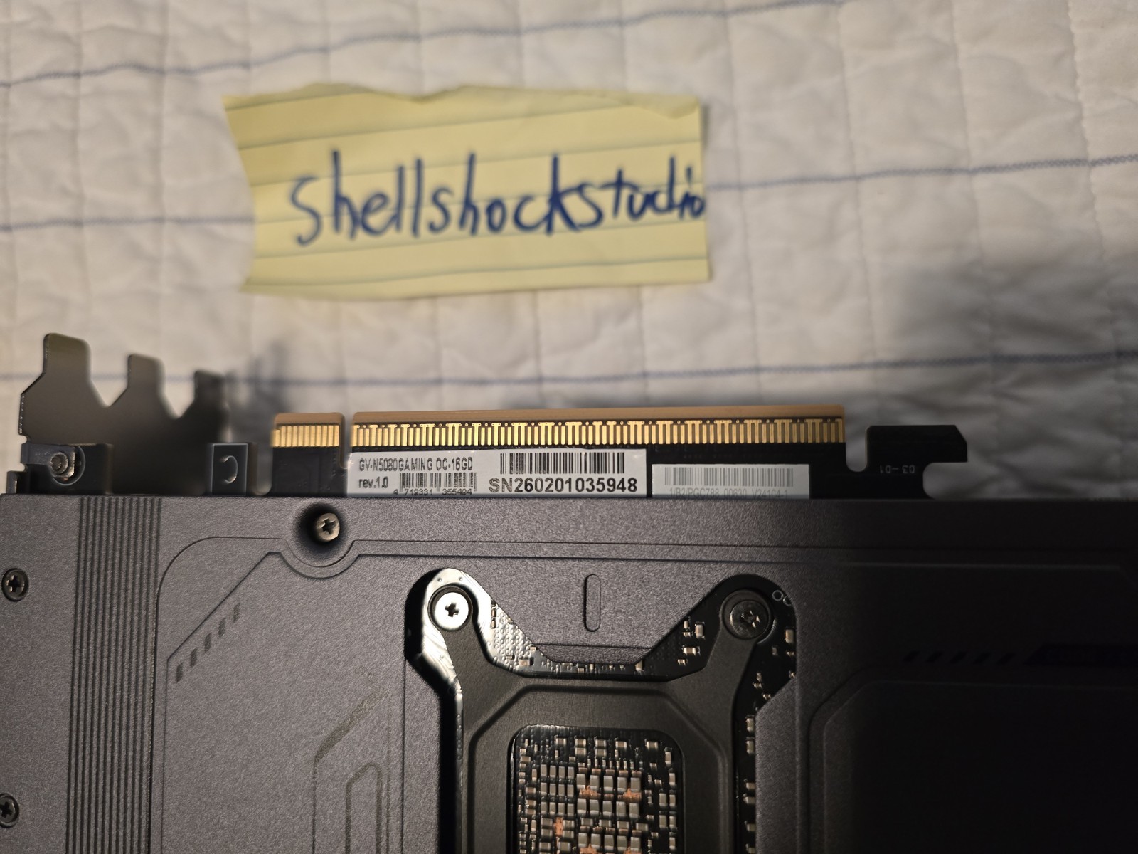 Gigabyte GeForce RTX 5080 Gaming OC 16G Graphics Card (Serial Number Recorded)