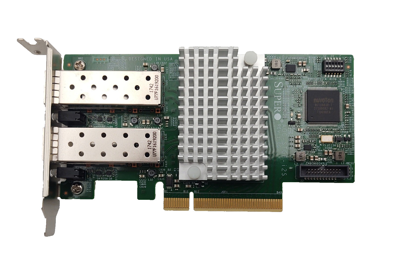 SuperMicro AOC-STGF-i2S Standard Lp, 2x 10GbE SFP+, PCI-E x8, Intel X710-BM2